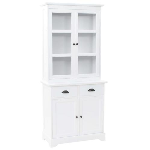vidaXL Buffetkast met 4 deuren 80x40x180 cm MDF en, Huis en Inrichting, Kasten | Overige, Nieuw, Verzenden