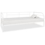 vidaXL Cadre de lit de repos Blanc Métal 90 x 200 cm, Maison & Meubles, Neuf, Verzenden
