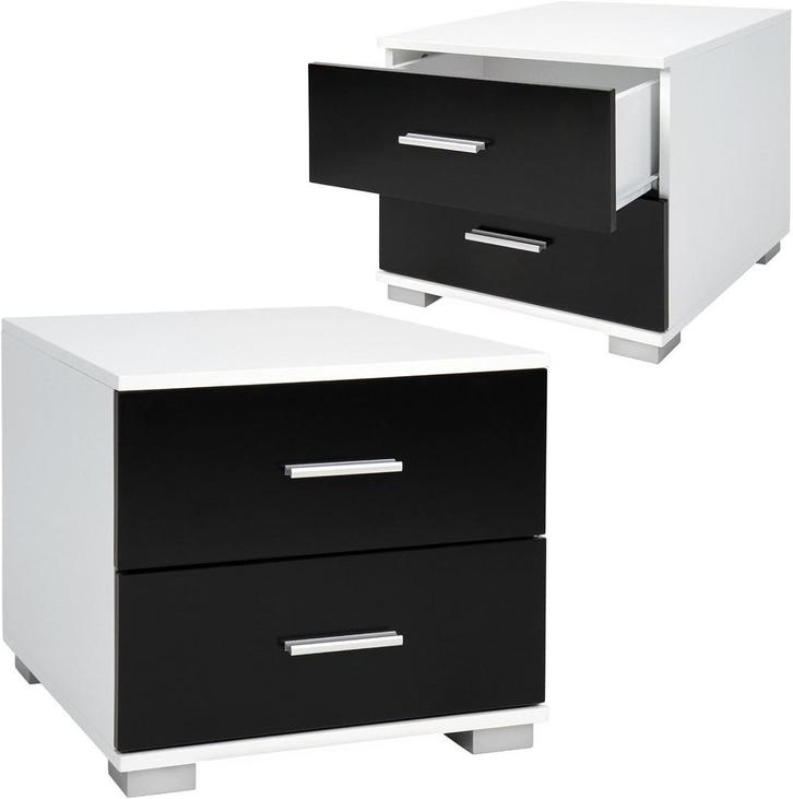 Nachtkastje set van 2 - Bijzettafel - Opbergkastje - 40x40x3, Maison & Meubles, Chambre à coucher | Tables de chevet, Envoi