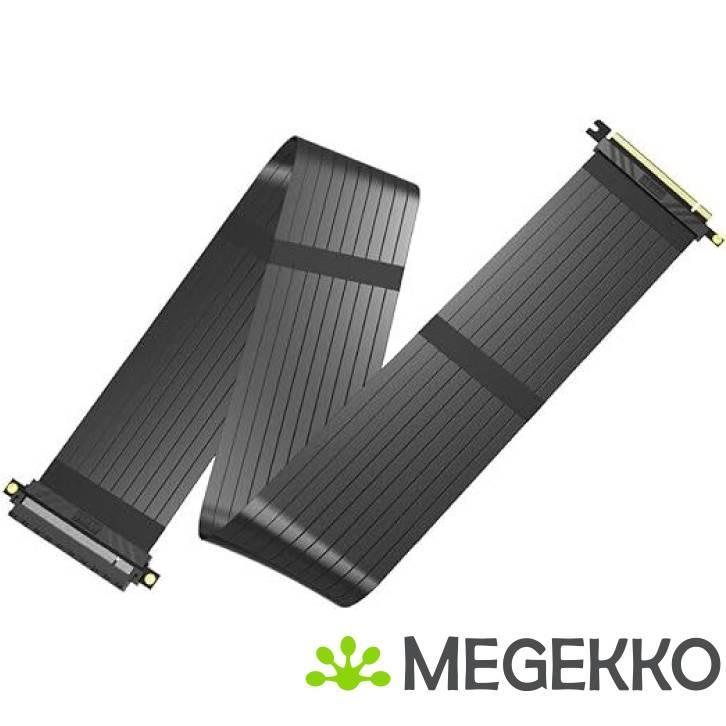 Akasa RISER BLACK XL, Premium PCIe 3.0 x 16 Riser, Computers en Software, Pc- en Netwerkkabels, Nieuw, Verzenden