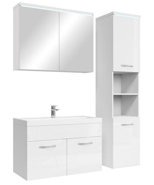 Badkamermeubel Set Paso 80 x 40 cm Wit Badmeubel, Huis en Inrichting, Badkamer | Badkamermeubels, Nieuw, Verzenden