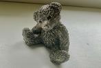 Beeldje - Teddy Bear - Verzilverd, Antiek en Kunst