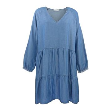 Soluzione • korte denim look jurk • 36 beschikbaar voor biedingen