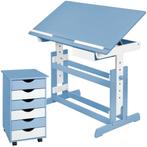 tectake Bureau in hoogte verstelbaar en verrijdbare ladekast, Huis en Inrichting, Verzenden, Nieuw