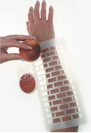 PXP Schmink Sjabloon Bakstenen, Hobby & Loisirs créatifs, Articles de fête, Envoi