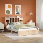 vidaXL Bed met boekenkast zonder matras massief grenenhout, Huis en Inrichting, Slaapkamer | Bedden, Verzenden, Nieuw