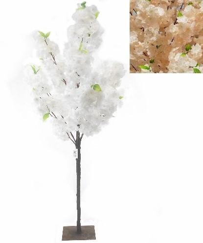 Bloesemboompje Champagne Zijdenbloem 150 cm, Huis en Inrichting, Woonaccessoires | Kunstplanten en Kunstbloemen, Nieuw