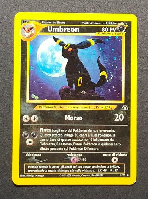 WOTC Pokémon - 1 Card - Neo Discovery - ITA - Umbreon Holo, Hobby en Vrije tijd, Verzamelkaartspellen | Pokémon