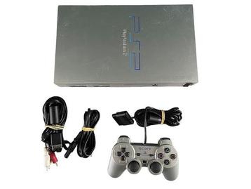 Playstation 2 Phat Zilver + Originele Controller (PS2) beschikbaar voor biedingen