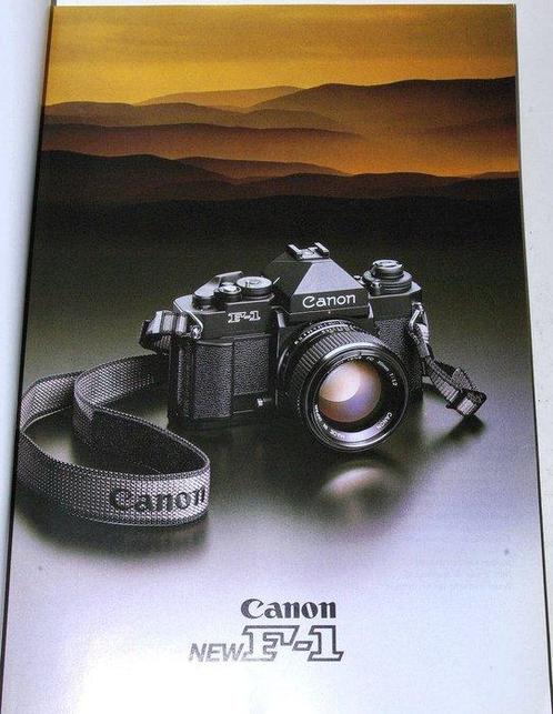 Canon Inc. - CANON De wereld van de nieuwe F-1 - 1984, Audio, Tv en Foto, Fotocamera's Analoog