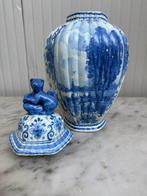 Plateelbakkerij Zuid-Holland - dekselvaas - Delfts blauw -