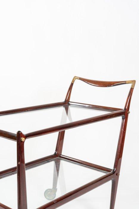 Chariot de service - Acajou, Cristal, Antiek en Kunst, Kunst | Designobjecten