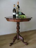 Bijzettafel - Antique, French Cherry Wood Wine Table, with
