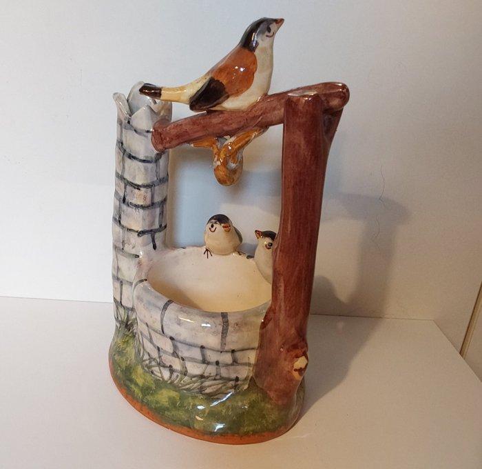 Jérôme Massier - sculptuur, Vallauris - puits aux oiseaux -, Antiek en Kunst, Antiek | Glaswerk en Kristal