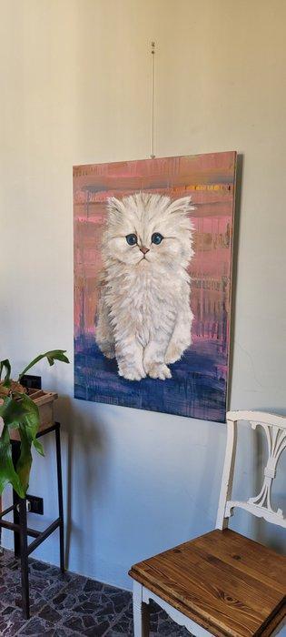 Lisa Braun - Little Kitty, Big Time, Antiek en Kunst, Kunst | Schilderijen | Modern