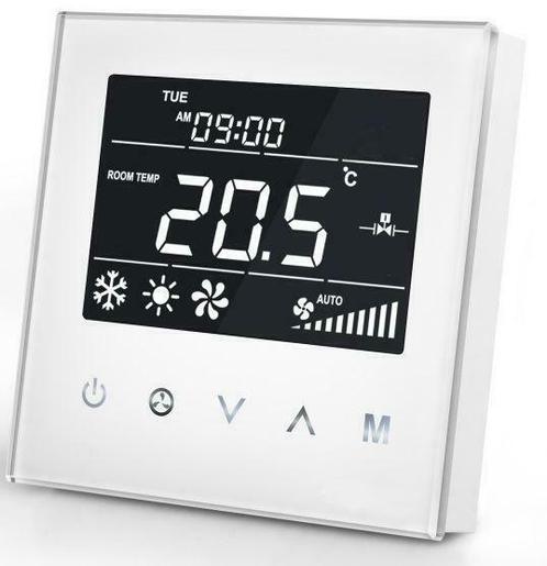 MCO Home Thermostaat voor 4-pijps ventilator - Wit, Bricolage & Construction, Chauffage & Radiateurs, Enlèvement ou Envoi