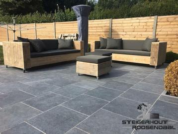 Steigerhout Loungeset steigerhouten loungebank ACTIE PRIJZEN beschikbaar voor biedingen