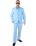 Disco kostuum blauw, Ophalen of Verzenden, Nieuw