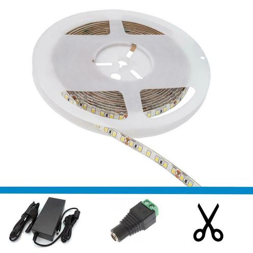 Led strip complete set warm wit 3000K – 5 meter – 120L/M (I, Maison & Meubles, Lampes | Autre, Enlèvement ou Envoi