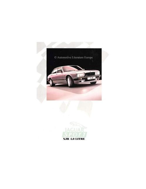 1989 JAGUAR XJR 4.0 SPORT BROCHURE ENGELS, Boeken, Auto's | Folders en Tijdschriften