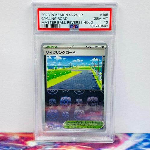 Pokémon Graded card - Cycling Road #165 Master Ball Reverse, Hobby en Vrije tijd, Verzamelkaartspellen | Pokémon