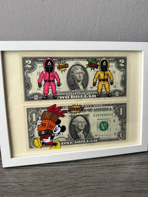 Koen Betjes - Squid Game Season 3 / Mickey Mouse, Antiek en Kunst, Kunst | Schilderijen | Modern