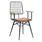 Stoelen | RIO | Microvezel/Metaal | Cognac | Zwart Frame |, Zakelijke goederen, Verzenden, Nieuw in verpakking