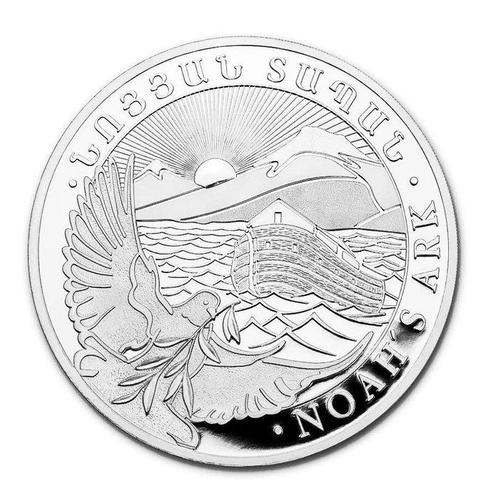 Arménie. 10000 Drams 2023 1 Kilo Ark Noah Silver Coin BU (In, Postzegels en Munten, Edelmetalen en Baren