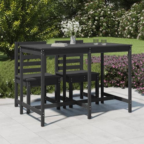 vidaXL Table de jardin gris 159,5x82,5x110 cm bois, Jardin & Terrasse, Ensembles de jardin, Neuf, Envoi
