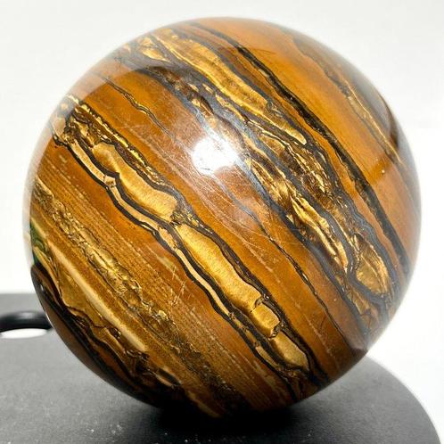 Tigereye Exceptional large AAA Tigereye sphere - Hoogte:, Verzamelen, Mineralen en Fossielen