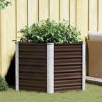 vidaXL Plantenbak verhoogd 129x129x77 cm gegalvaniseerd, Tuin en Terras, Verzenden, Nieuw