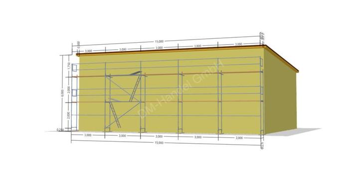 echafaudage 100m2 steiger acier avec livraison 15x6m, Doe-het-zelf en Bouw, Steigers, Verzenden