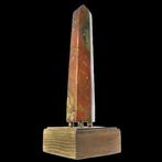 Heilige tijgeraragoniet - Tijgeraragoniet obelisk - Houten, Nieuw