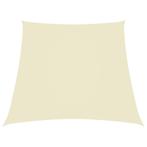 vidaXL Zonnezeil trapezium 2/4x3 m oxford stof crèmekleurig, Verzenden, Nieuw