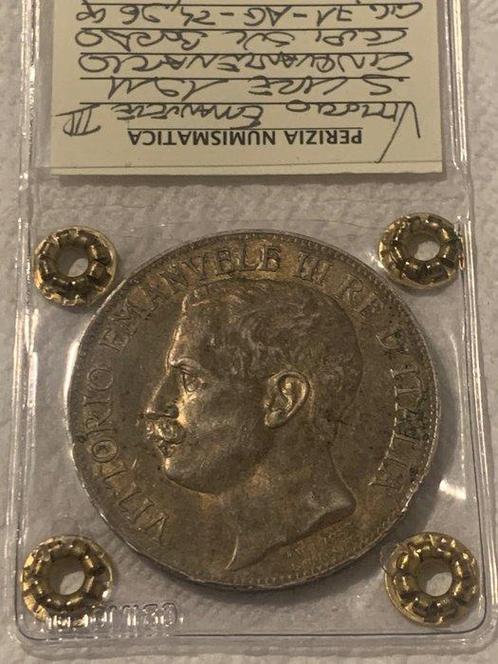 Italië, Koninkrijk Vittorio Emanuele III. 5 Lire 1911, Postzegels en Munten, Munten | Europa | Niet-Euromunten
