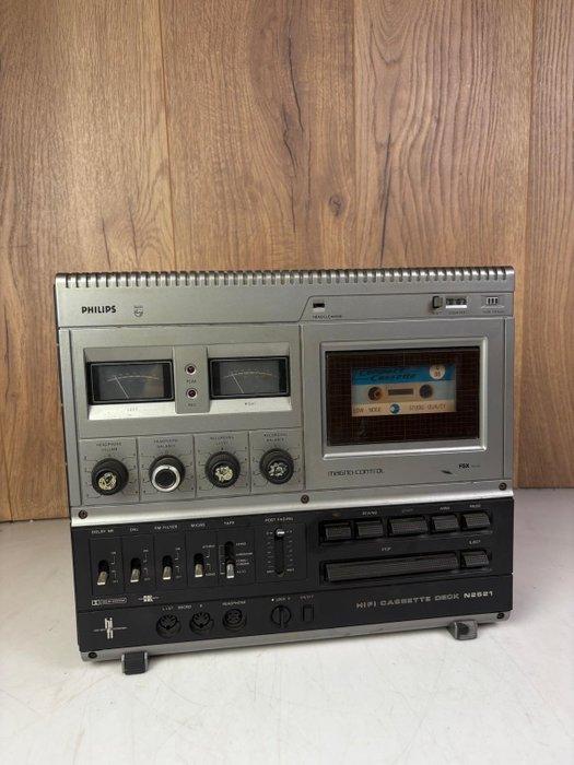 Philips - N2521 Audiocassette deck, Audio, Tv en Foto, Radio's