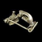 Romain antique Argent Fibule rare en forme de dauphin avec, Handtassen en Accessoires
