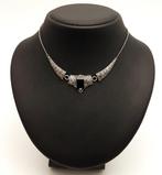 Argent, Art déco, Onyx - Collier - + Markasieten