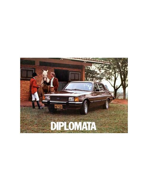 1980 CHEVROLET DIPLOMATA LEAFLET BRAZILIAANS, Boeken, Auto's | Folders en Tijdschriften, Ophalen of Verzenden
