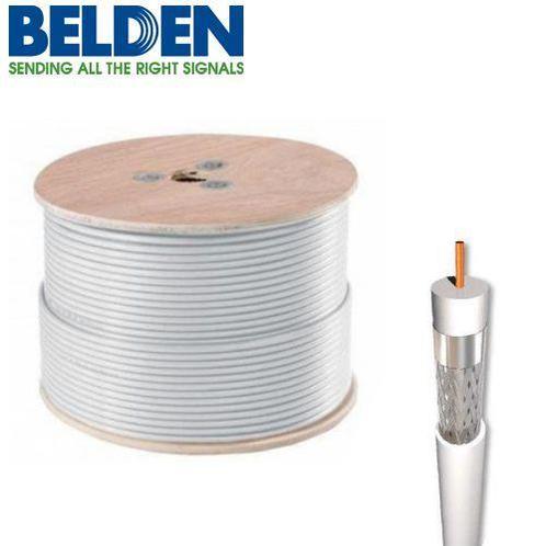 Belden Coaxkabel H125 PVC kleur wit, Bricolage & Construction, Électricité & Câbles, Enlèvement ou Envoi