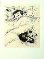 Franquin, André - 1 Offset Print - Gaston - Le chat et la, Boeken, Strips | Comics, Nieuw