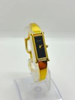 Gucci - GUCCI 1500 Watch Gold Black Dial QZ Women’s Bangle, Nieuw