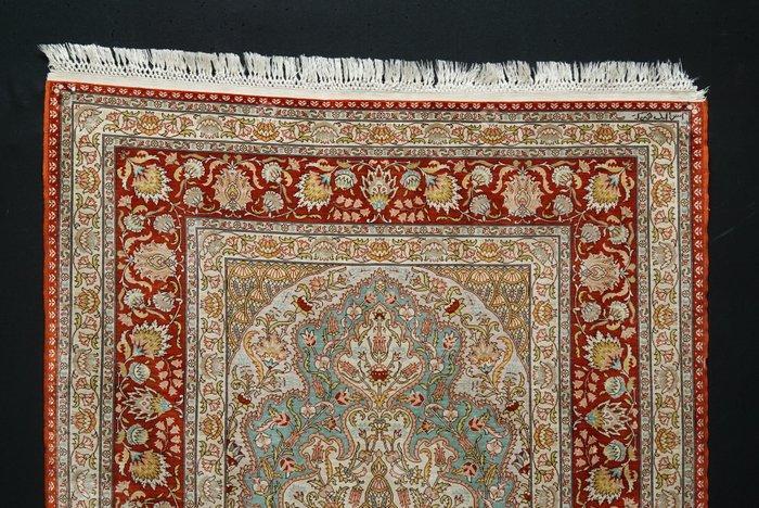 Türkse Hereke zijde gesigneerd - Tapijt - 103 cm - 70 cm, Huis en Inrichting, Stoffering | Tapijten en Vloerkleden