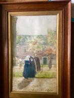 Béguinage de Gand - Antiek - Aquarel - 1940-1950 - M. A., Antiek en Kunst, Kunst | Schilderijen | Klassiek