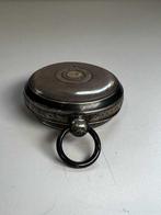 Antique Silver Hunter Case Pocket Watch with Bridge, Bijoux, Sacs & Beauté, Montres | Hommes