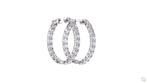Zonder Minimumprijs - Hoepel oorbellen Platina - 7.57ct. tw.