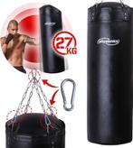 Bokszak - Boksbal - 100 cm lang - 27 kg - Zwart  - Physionic, Verzenden