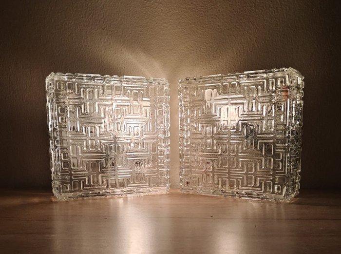 Plafondlamp (2) - „Zeldzaam paar originele wandlampen uit de, Antiek en Kunst, Antiek | Verlichting