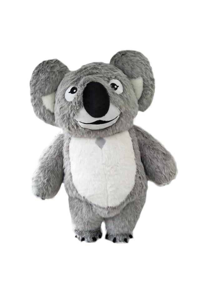 KIMU® Groot Opblaas Kostuum Koala Grijs 2 Meter Opblaasbaar, Kleding | Dames, Carnavalskleding en Feestkleding, Nieuw, Ophalen of Verzenden