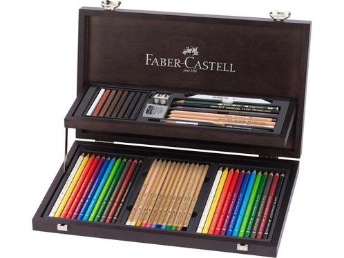 Faber-Castell kleurpotloden - Compendium mahoniebox - 54, Huis en Inrichting, Woonaccessoires | Overige, Zo goed als nieuw, Verzenden
